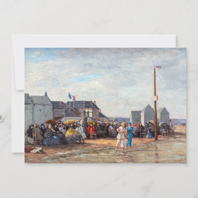 Eugene Boudin - Badtiden i Trouville Inbjudningar (Framsida)
