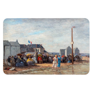 Eugene Boudin - Bathing Time vid Trouville Magnet