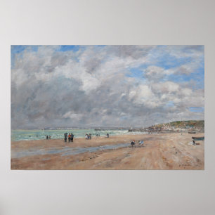 Eugene Boudin - Beach vid Deauville Poster
