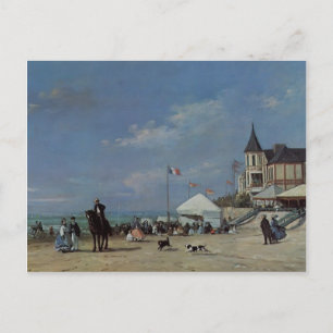 Eugene Boudin- Beach vid Trouville Vykort