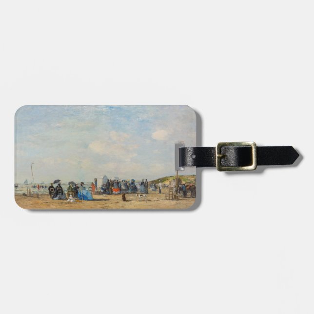 Eugene Boudin - Insamling på stranden Bagagebricka (Horisontell Framsida)
