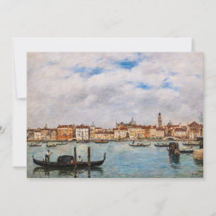 Eugene Boudin - Venedig, Riva degli Schiavoni Tack Kort