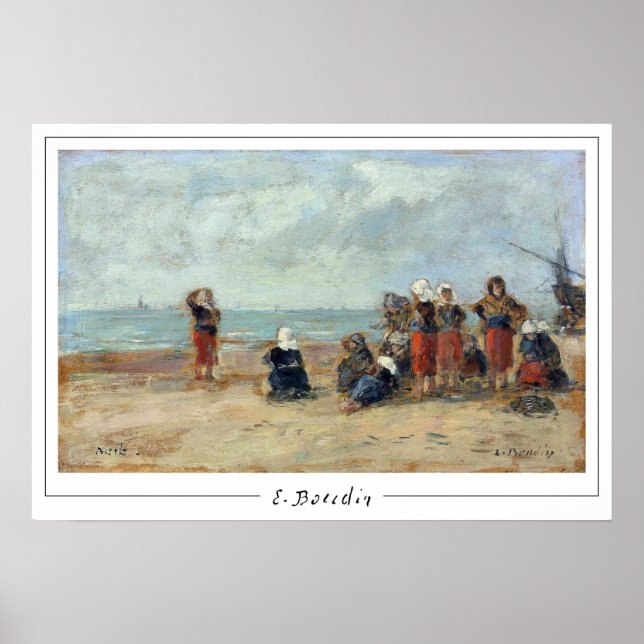 Eugène Boudin Zedign Art Affisch #494-2 (Framsidan)