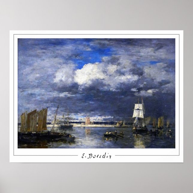 Eugène Boudin Zedign Art Poster #13-2 (Framsidan)