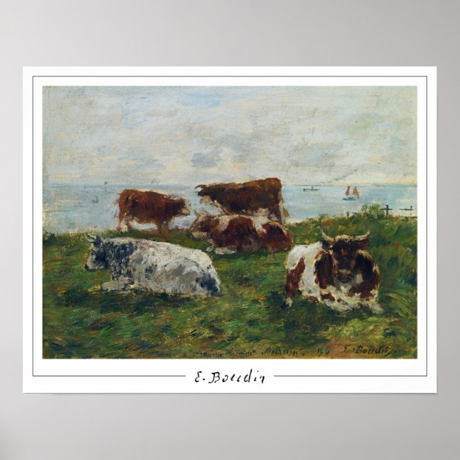 Eugène Boudin Zedign Art Poster #174-2 (Framsidan)