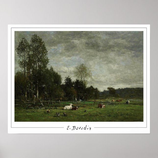 Eugène Boudin Zedign Art Poster #27-2 (Framsidan)