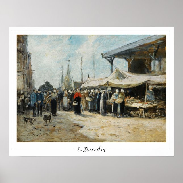 Eugène Boudin Zedign Art Poster #31-2 (Framsidan)