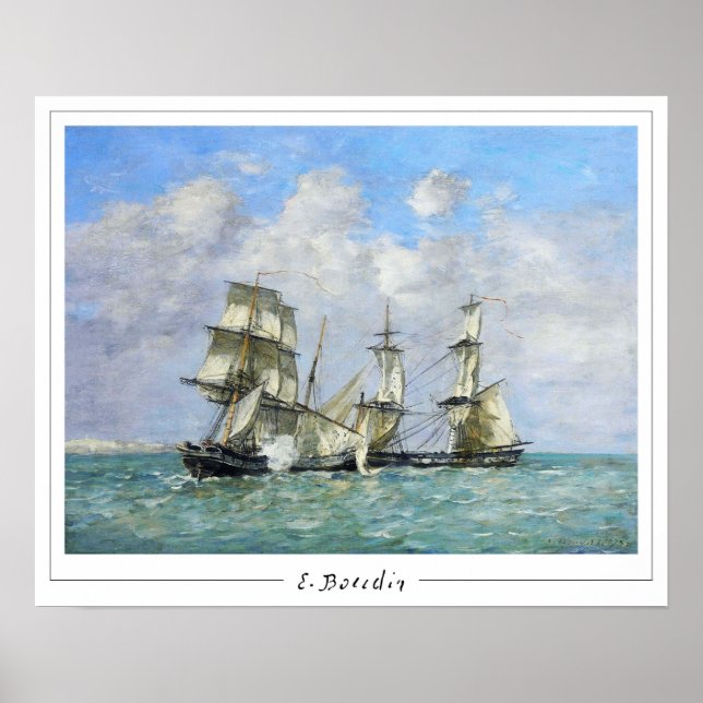 Eugène Boudin Zedign Art Poster #69-2 (Framsidan)