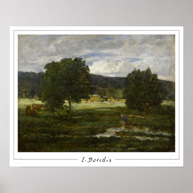 Eugène Boudin Zedign Art Poster nr 25 (Framsidan)