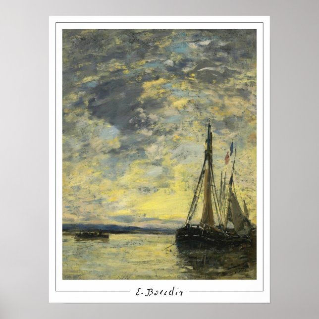 Eugène Boudin Zedign Art Poster nr 275-2 (Framsidan)