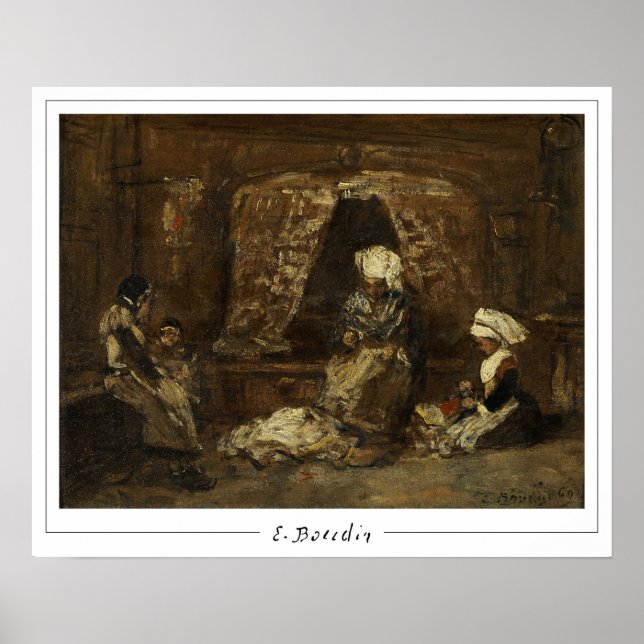 Eugène Boudin Zedign konstaffisch #19-2 Poster (Framsidan)