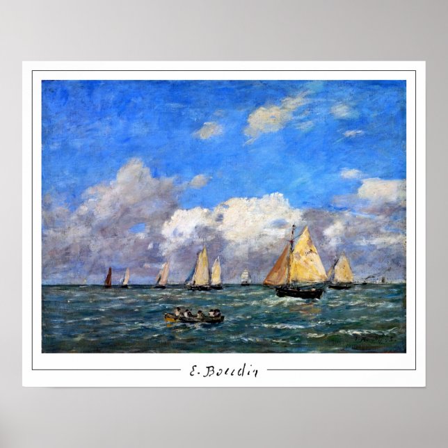 Eugène Boudin Zedign konstaffisch #20 Poster (Framsidan)