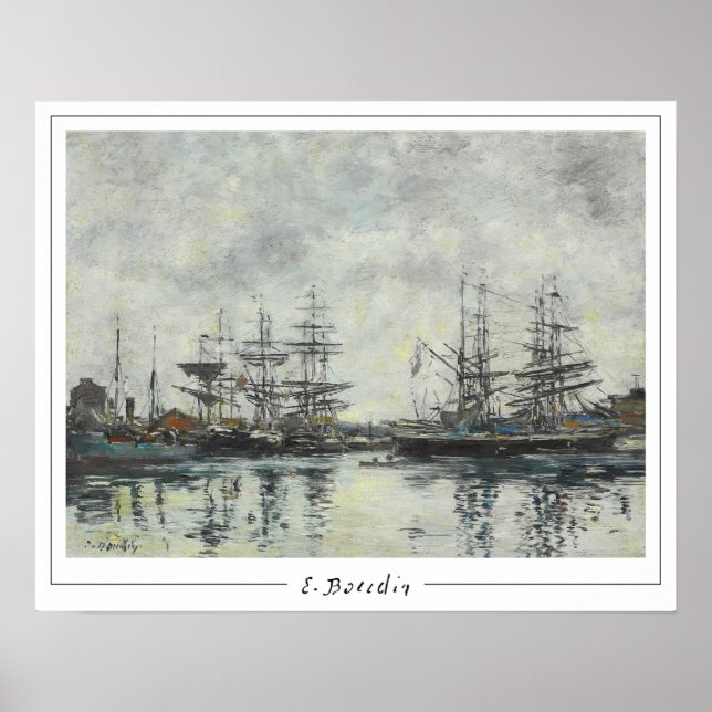 Eugène Boudin Zedign konstaffisch #217-2 Poster (Framsidan)