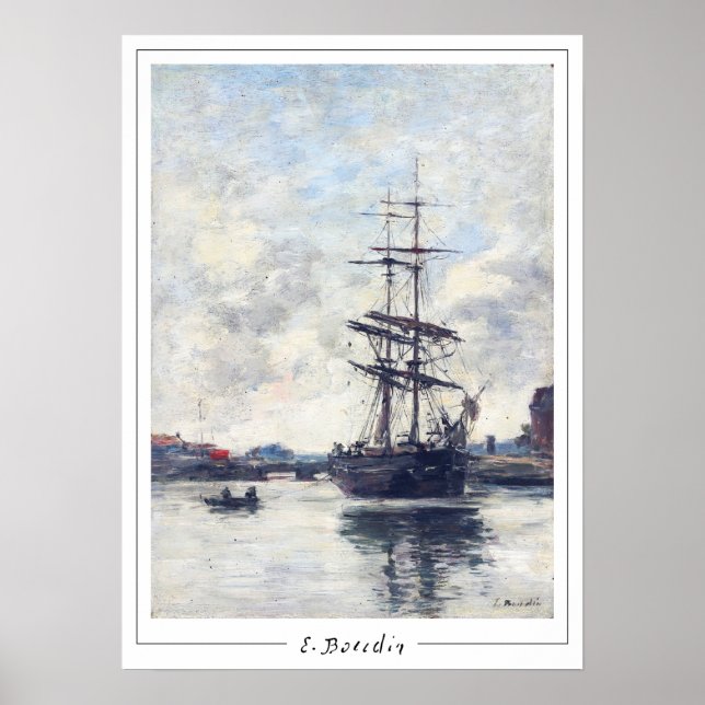 Eugène Boudin Zedign konstaffisch #418-2 Poster (Framsidan)