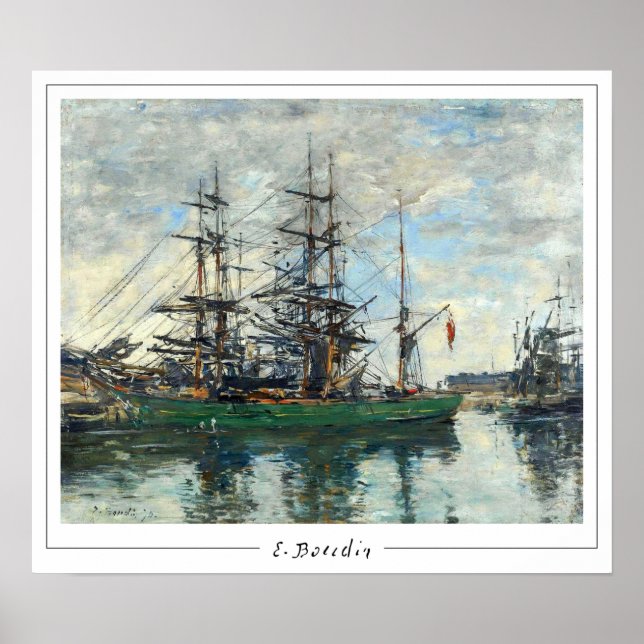 Eugène Boudin Zedign konstaffisch #8 Poster (Framsidan)