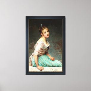 Eugene de Blaas kontemplation Canvastryck