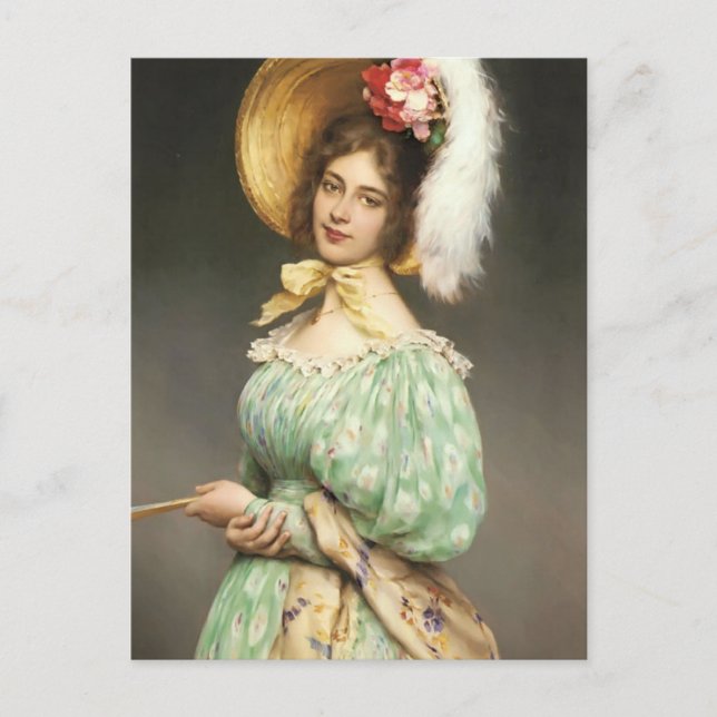 Eugene de Blaas- Musette Vykort (Framsida)