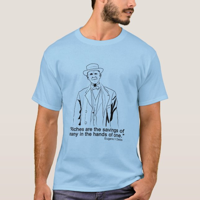 Eugene Debs citat T-Shirt (Framsida)