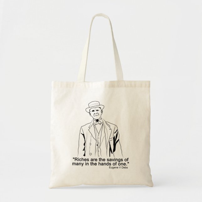 Eugene Debs citat Tote Bag Tygkasse (Framsidan)