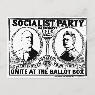 Eugene Debs Kampanj Poster vykort
