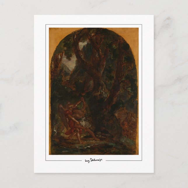 Eugène Delacroix #105 - Finkonstkort Vykort (Framsida)