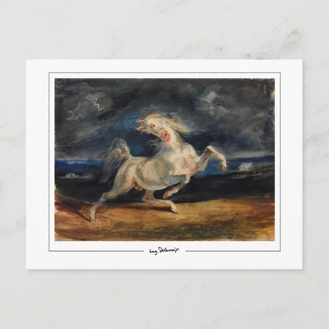 Eugène Delacroix #175 - Fin Art-vykort Vykort (Framsida)