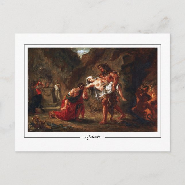 Eugène Delacroix #183 - Finkonstkort Vykort (Framsida)