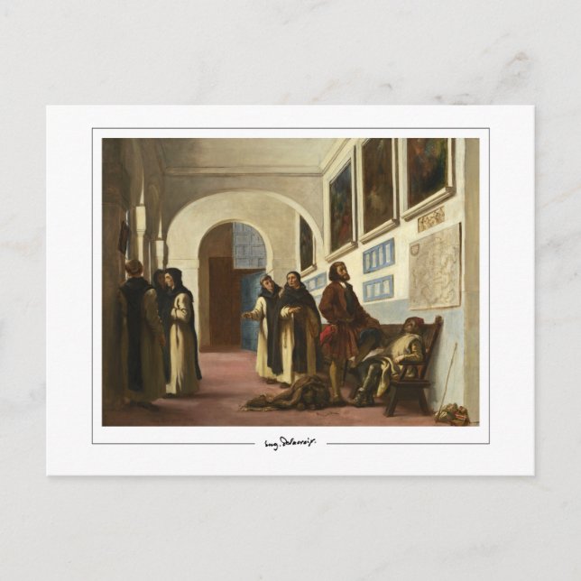 Eugène Delacroix #256 - Finkonstkort Vykort (Framsida)