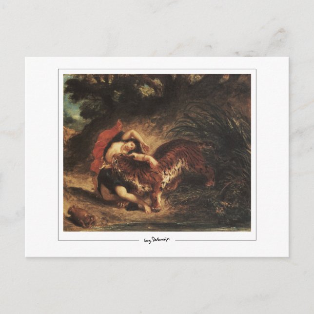 Eugène Delacroix #310 - Finkonstkort Vykort (Framsida)