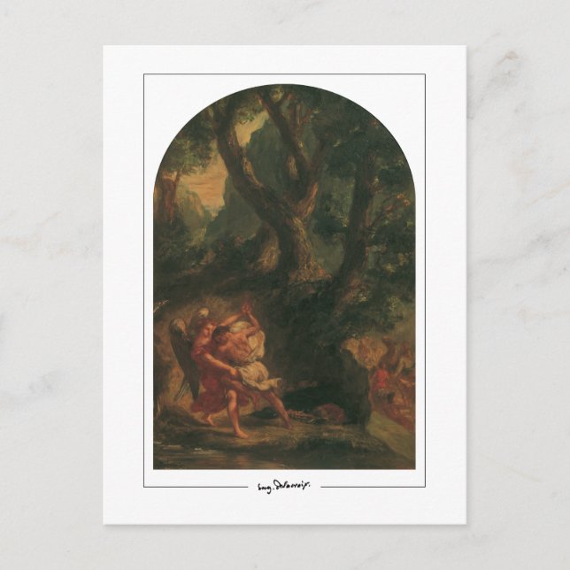 Eugène Delacroix #426 - Finkonstkort Vykort (Framsida)