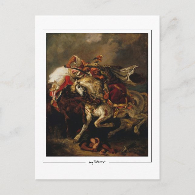 Eugène Delacroix #479 - Finkonstkort Vykort (Framsida)
