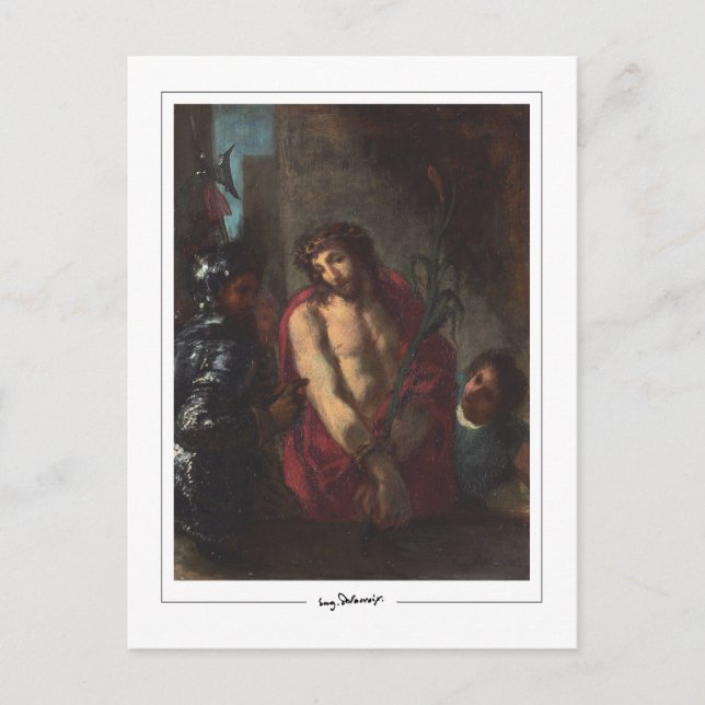 Eugène Delacroix #527 - Finkonstkort Vykort (Framsida)