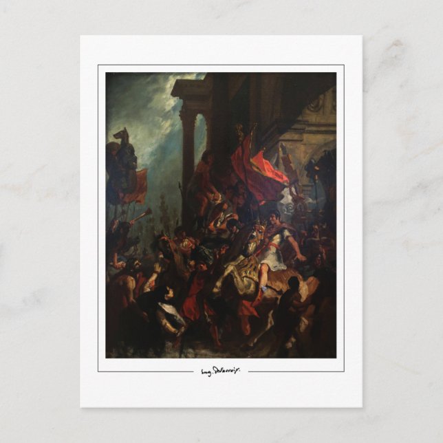 Eugène Delacroix #560 - Finkonst Postkort Vykort (Framsida)