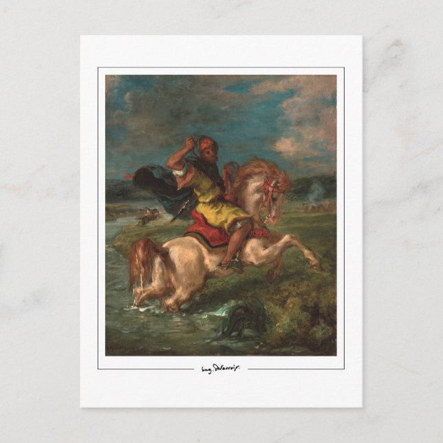 Eugène Delacroix #679 - Finkonstkort Vykort (Framsida)
