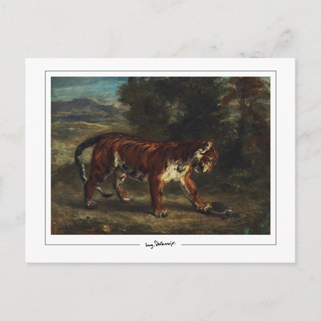 Eugène Delacroix #688 - Finkonstkort Vykort (Framsida)