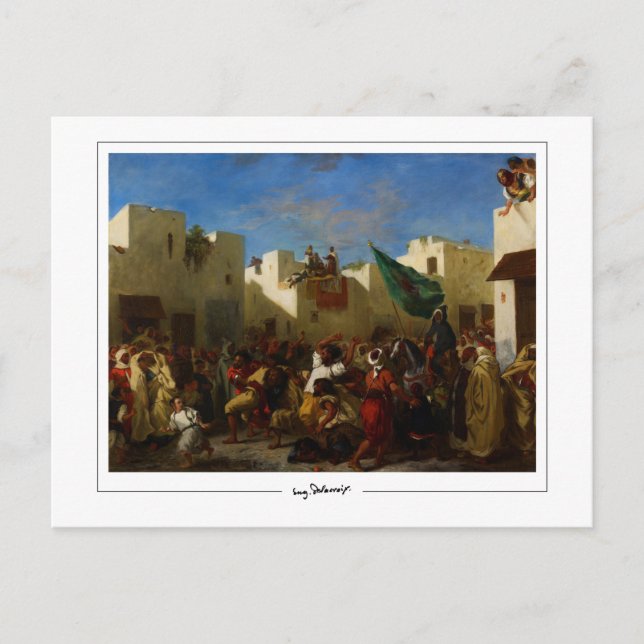 Eugène Delacroix #693 - Fine Art Postcard Vykort (Framsida)