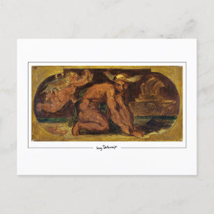 Eugène Delacroix #720 - vykort för konst
