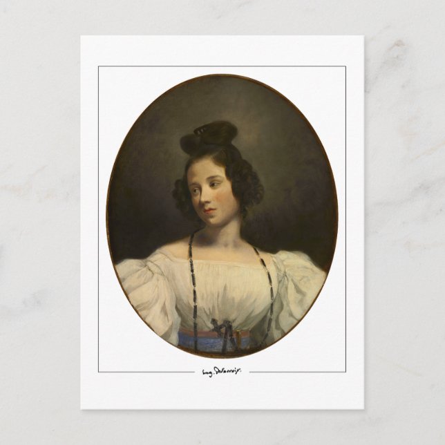 Eugène Delacroix #730 - vykort för konst (Framsida)