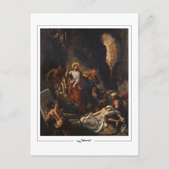 Eugène Delacroix #747 - Finkonstkort Vykort (Framsida)