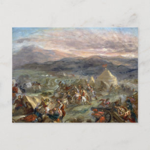 Eugene Delacroix - Botzaris överraskar turken Vykort