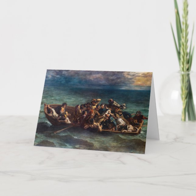 Eugene Delacroix - Don Juan förlisning Kort (Framsida)