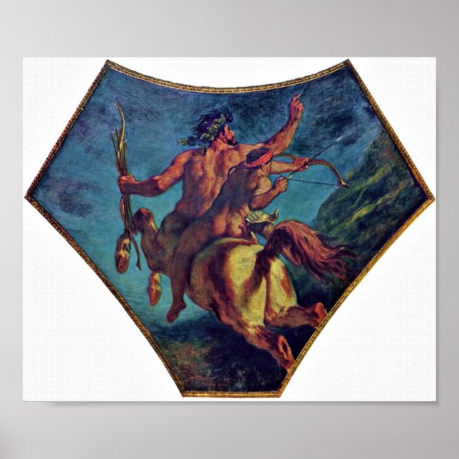 Eugene Delacroix - Education of Achilles Poster (Framsidan)