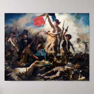 Eugene Delacroix - Friheten leder folket Poster