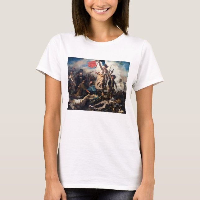 Eugene Delacroix - Friheten leder folket T Shirt (Framsida)