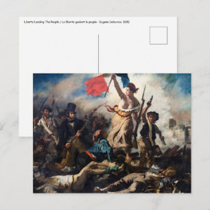Eugene Delacroix - Friheten leder folket Vykort