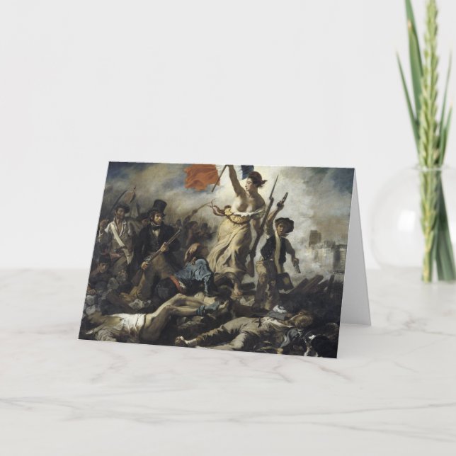 Eugene Delacroix - Frihetsledande personer Kort (Framsida)