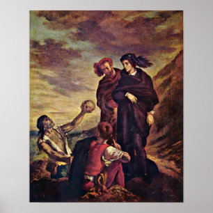 Eugene Delacroix - Hamlet och Horatio Poster