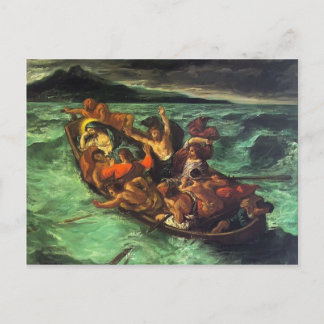 Eugene Delacroix- Kristus Sjö i Gennezaret Vykort
