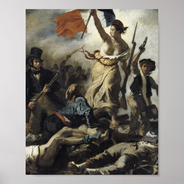 Eugene Delacroix - Liberty Leading People Poster (Framsidan)