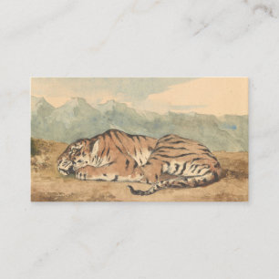 Eugene Delacroix - Royal Tiger Visitkort